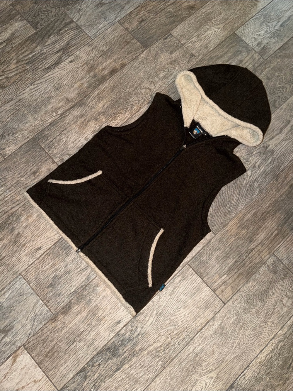 KÜHL Alfpaca Fleece Hooded Vest Men’s M Brown